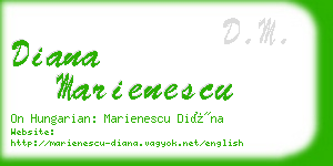 diana marienescu business card